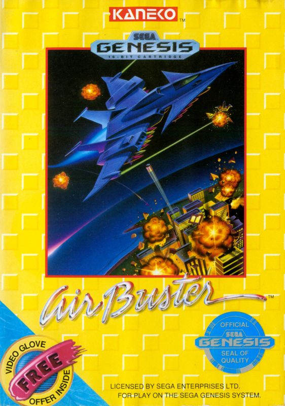 Air Buster box art for Sega Genesis